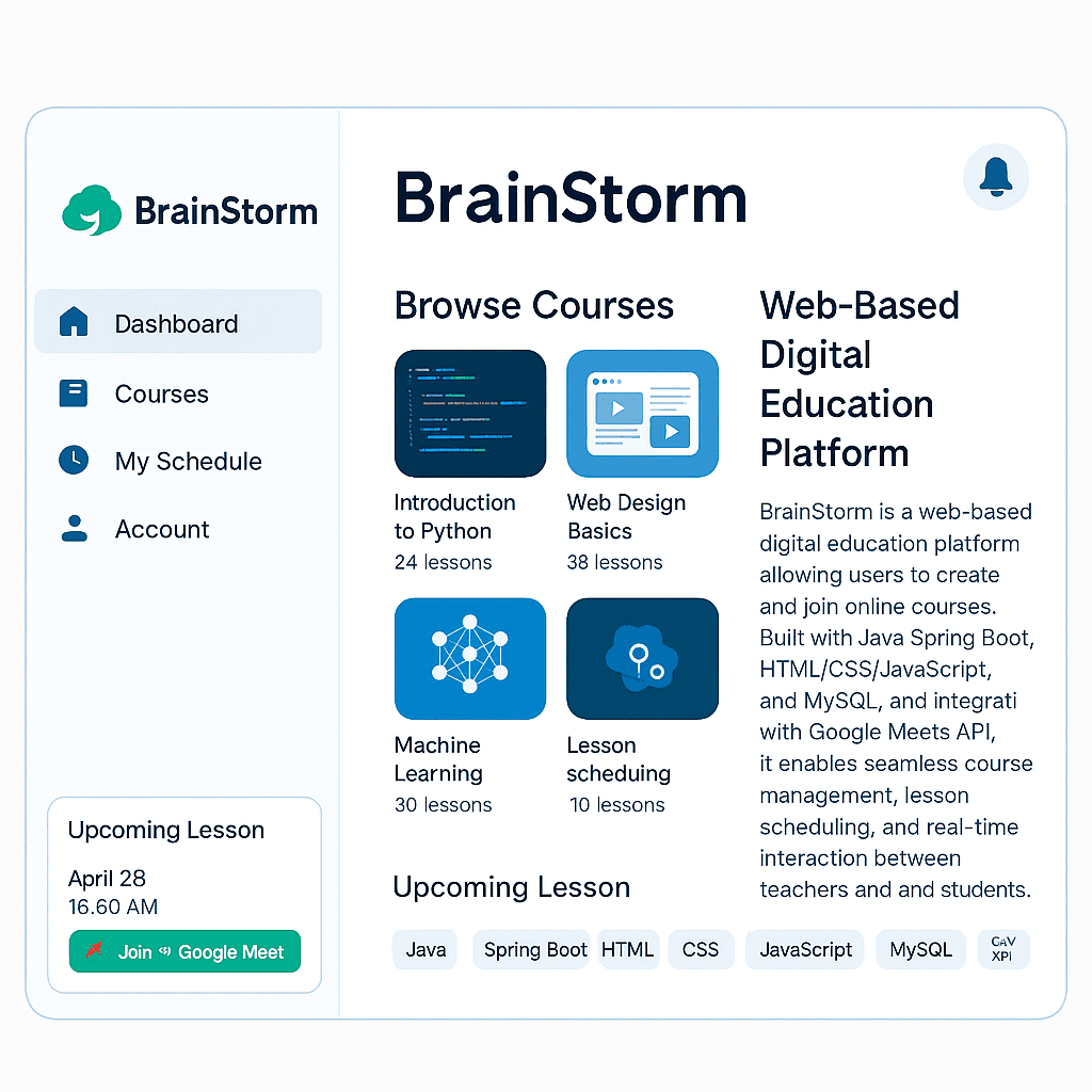 BrainStorm – Dijital Eğitim Platformu