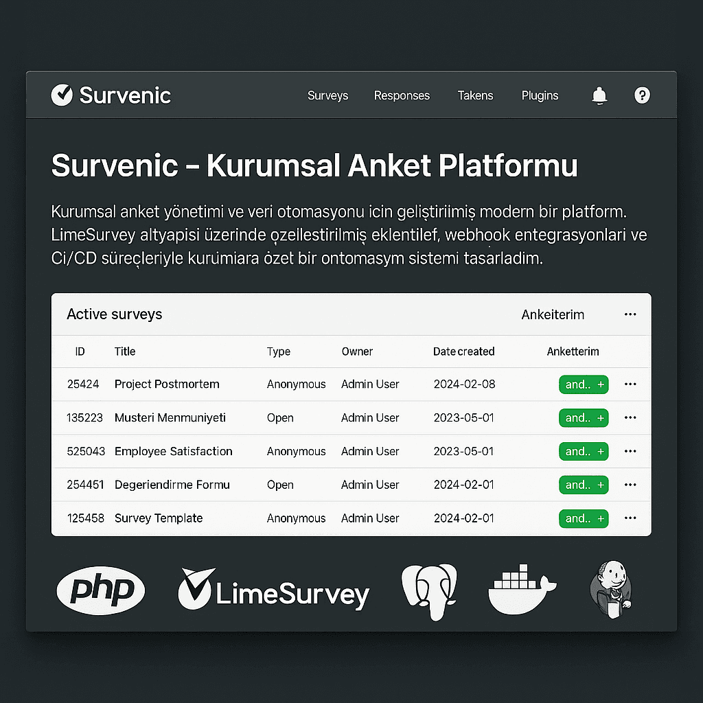 Survenic – Kurumsal Anket Platformu